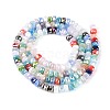 Electroplate Opaque Glass Beads Strands EGLA-N022-05A-A01-2