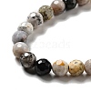 Natural Dendritic Jasper Beads Strands G-E571-32A-4