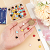 100Pcs 5 Colors Alloy Enamel Charms ENAM-SC0005-32-3
