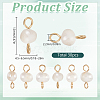 30Pcs Natural Cultured Freshwater Pearl Connector Charms PALLOY-SC00005-2