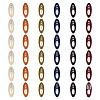 36Pcs Resin Safety Pin Brooches JEWB-OC0001-12-1