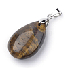 Natural Tiger Eye Pendants X-G-S243-07-1