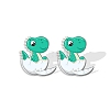 Resin Dinosaur Stud Earrings for Women PW-WGED288-02-1