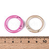 Spray Painted Alloy Spring Gate Rings X-PALLOY-T092-74-3
