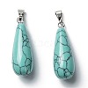 Synthetic Turquoise Pendants G-F707-12-2