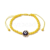 Handmade Lampwork Evil Eye & Glass Seed Beads Braided Bead Bracelets BJEW-MZ00090-02-1