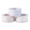 3 Roll 3 Colors Segment Dyed Cotton & Metallic String Threads OCOR-TA0004-12-1