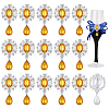 16Pcs Alloy Rhinestone Cabochons ALRI-FG0001-05E-1