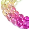 Baking Painted Transparent Glass Beads DGLA-M001-10mm-03-4