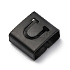 Ion Plating(IP) 304 Stainless Steel Square Slide Charms STAS-L132-09U-B-2