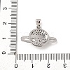 Brass Micro Pave Cubic Zirconia Pendants KK-F917-05B-P-3