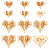 12Pcs 2 Styles Brass Pendants KK-NB0003-92LG-1