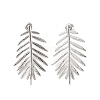 Non-Tarnish Leaf 304 Stainless Steel Stud Earrings for Women EJEW-L272-034P-06-1