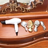 Mini Plastic Hair Dryer & Mirror & Comb Set Model PW-WGCFD14-01-2