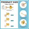925 Sterling Silver Round Stud Earrings EJEW-TAC00028-5