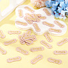 40Pcs PU Leather Craft Label Tags DIY-TADJ0001-22G-4