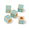 Rack Plating Brass Enamel Beads KK-B060-04G-06B-3