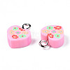 Handmade Polymer Clay Charms CLAY-N006-46B-3