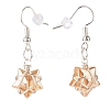 Glass Star Braided Dangle Earrings EJEW-JE04952-4