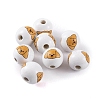 Wood European Beads WOOD-G021-01I-1