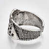 Alloy Cuff Finger Rings RJEW-T006-23-4