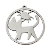 201 Stainless Steel Pendants STAS-G366-02P-07-1