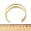 304 Stainless Steel Cuff Bangles for Women BJEW-M103-01C-G-2