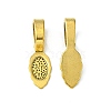 Tibetan Style Alloy Glue-on Flat Pad Bails LS-GLF10728Y-1
