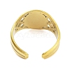 Real 18K Gold Plated 304 Stainless Steel Open Cuff Rings for Women RJEW-B061-01G-03-3