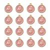 Golden Plated Alloy Enamel Charms X-ENAM-S118-07J-2