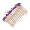 Amethyst Gravel Hair Clip PW-WGC4E5C-07-1