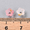 Frosted Transparent Acrylic Beads OACR-N137-72E-4