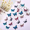 48Pcs 6 Colors Printed Alloy Pendants FIND-SZ0001-82-3