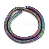 Electroplated Synthetic Non-magnetic Hematite Beads Strands G-H020-M01-23-2