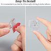 24Pcs Self-Adhesive Hanging Spring Clips AJEW-FH0002-69-3