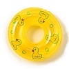 Duck Pattern Miniature Plastic Swim Ring Display Decorations MIMO-PW0003-114B-1