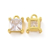 Brass Pendants with Clear Glass KK-E068-VF218-1