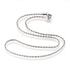304 Stainless Steel Rope Chains Necklaces NJEW-G313-14P-1