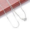 Tarnish Resistant 304 Stainless Steel Snake Chains Necklaces NJEW-O058-24P-3