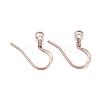 Ion Plating(IP) 304 Stainless Steel French Earring Hooks STAS-G127-12RG-1