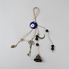 Iron Bell Key Moon Charms Wind Chime HJEW-WH20023-004AB-1