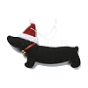 Dachshund Non-woven Fabric Pendant Decorations HJEW-R125-03-2