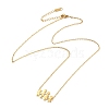 304 Stainless Steel Family Pendants Necklaces for Women NJEW-A045-11G-4