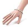 Glass Seed & Plastic Pearl Beaded Stretch Bracelet for Women BJEW-JB09226-3