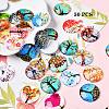 50Pcs Tree of Life Printed Half Round/Dome Glass Cabochons GGLA-SZ0001-27-4