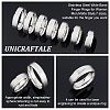 Unicraftale 14Pcs 7 Styles Matte Style 304 Stainless Steel Wide Band Finger Rings for Women Men RJEW-UN0002-52P-5