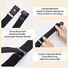 Fingerinspire 6Pcs 2 Colors Canvas Elastic Invisible Belt with Alloy Buckles AJEW-FG0003-99-4