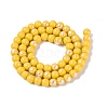 Electroplate Opaque Glass Beads Strands EGLA-Q132-6MM-01C-10-2