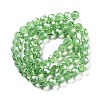 Electroplate Transparent Glass Beads Strands EGLA-A035-T10mm-A09-2