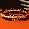 Halloween Theme 3Pcs 3 Styles Glass Beads Stretch Bracelet Set for Women Men TL8429-2